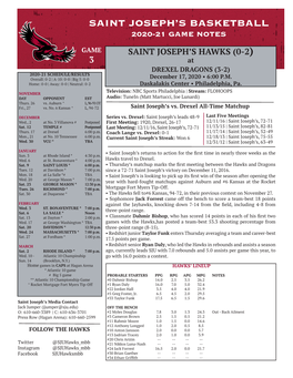 Saint Joseph's Basketball