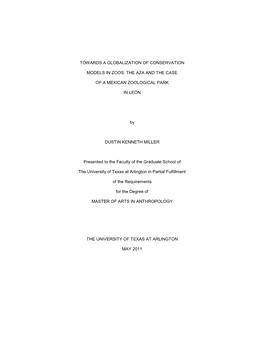 University of Texas at Arlington Dissertation Template