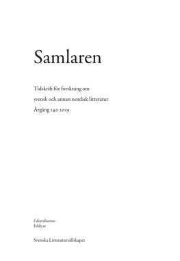 Large-Scale Thematic Comparisons of Contemporary Swedish Popular and Literary Fiction by KARL BERGLUND, MATS DAHLLÖF & JERRY MÄÄTTÄ