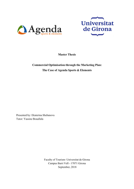 Master Thesis Commercial Optimisation Through the Marketing