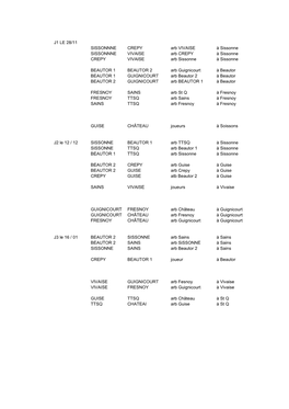 J1 LE 28/11 SISSONNNE CREPY Arb VIVAISE À Sissonne SISSONNNE VIVAISE Arb CREPY À Sissonne CREPY VIVAISE Arb Sissonne À Sissonne