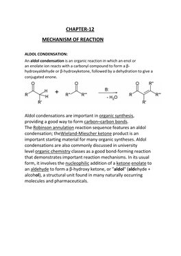 Aldol Condensation