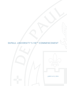 Depaul University's 116Th Commencement