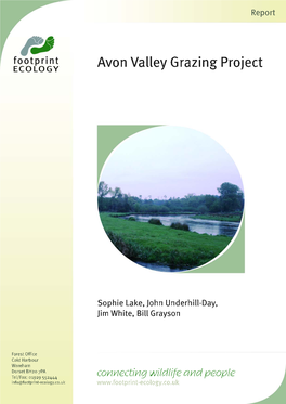 (2011) Avon Valley Grazing Project. Footprint Ecology/Natural England