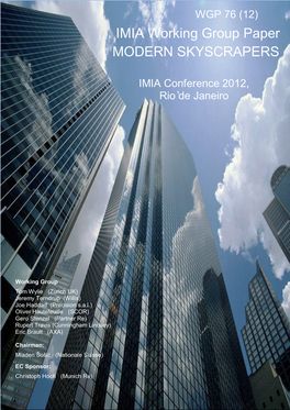 IMIA Working Group Paper MODERN SKYSCRAPERS