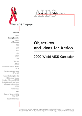 Objectives and Ideas for Action