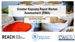 Greater Kapoeta Rapid Market Assessment (RMA)