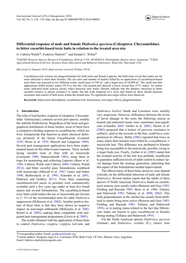 (Coleoptera: Chrysomelidae\) to Bitter Cucurbit-Based Toxic Baits