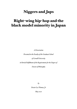 Dexter THOMAS Dissertation Niggers and Japs Right Wing Hip-Hop and The