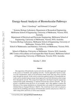 Energy-Based Analysis of Biomolecular Pathways Arxiv