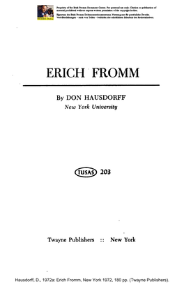 Erich Fromm Document Center