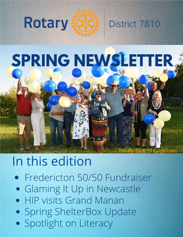 District 7810 Spring 2020 Newsletter