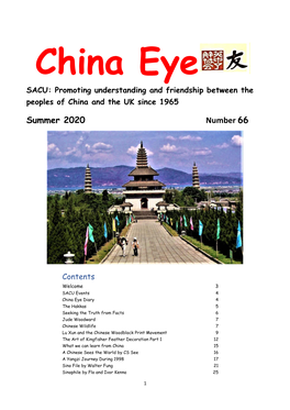 SACU China Eye Issue 66 Summer 2020