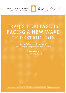 Iraq's Heritage Is Facing a New Wave of Destruction