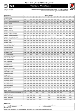 Fahrplan Linie