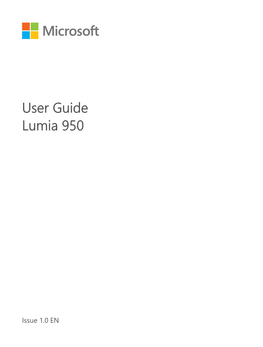 Lumia 950 User Guide