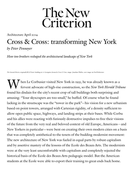 Cross & Cross: Transforming New York