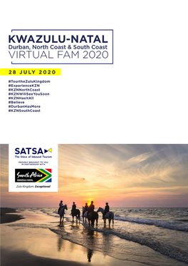 KWAZULU-NATAL Durban, North Coast & South Coast VIRTUAL FAM 2020