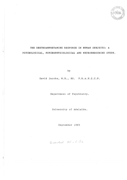 The Dextroamphetamine Response In