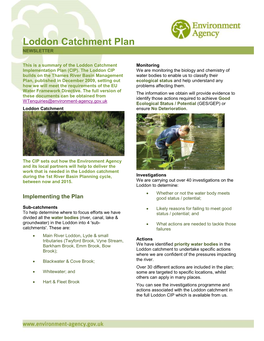 Loddon Catchment Plan NEWSLETTER
