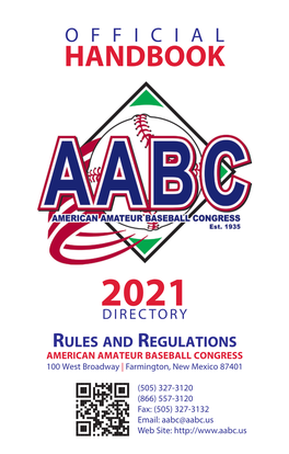 2021 Official AABC Handbook