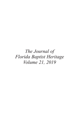 The Journal of Volume 21, 2019