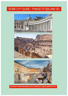 Rome City Guide 2021