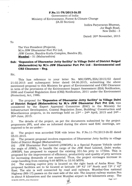 EC Letter 26 Nov 2015