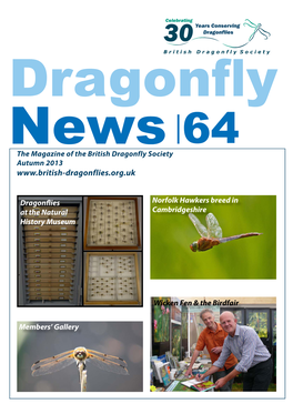 Dragonfly News 64 the Magazine of the British Dragonfly Society