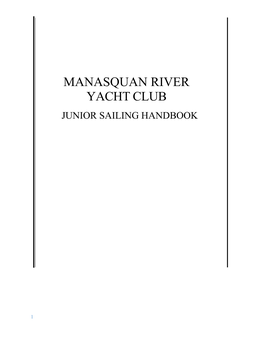 Jr. Sailing Handbook