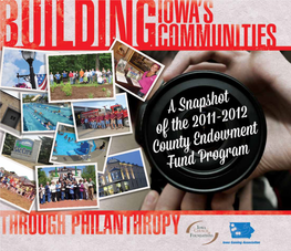 2011-2012 Program Year; by Using the Color-Coded Key, You Will See the Affiliation Connections for the County Community Foundations Involved Foundations in Iowa