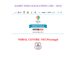 NODAL CENTRE: NIT,Warangal