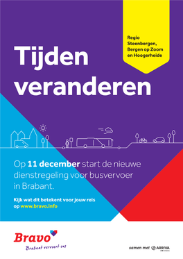 Op 11 Decemberstart De Nieuwe Dienstregeling Voor Busvervoer In