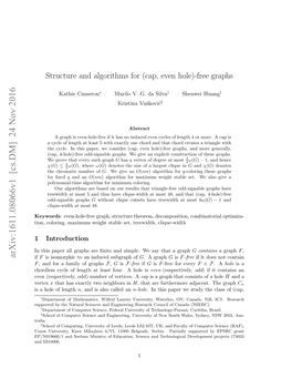 Structure and Algorithms for (Cap, Even Hole)-Free Graphs