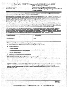 Amendment to Registration Statement Washington