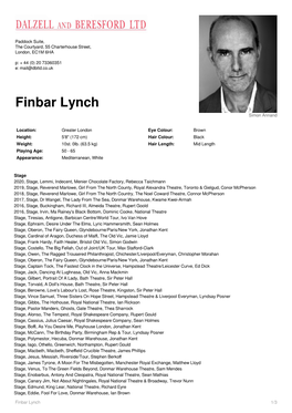 Finbar Lynch Simon Annand