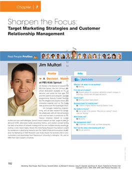 Marketing Strategies and Customer Relationship Management