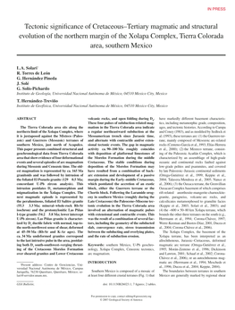 Tectonic Significance of Cretaceous–Tertiary Magmatic and Structural