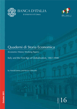 Italy and the First Age of Globalization, 1861-1940