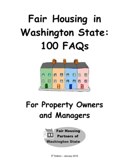 Fair Housing in Washington State: 100 Faqs