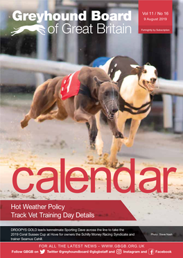 Hot Weather Policy Track Vet Training Day Details