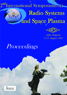 PROCEEDINGS of the 2Nd International Symposium on Radio Systems and Space Plasma