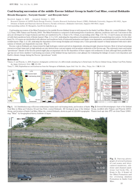 Coal-Bearing Succession of the Middle Eocene Ishikari Group in Sanbi Coal Mine, Central Hokkaido Hitoshi Hasegawa＊, Noriyuki Suzuki＊† and Hiroyuki Saito＊