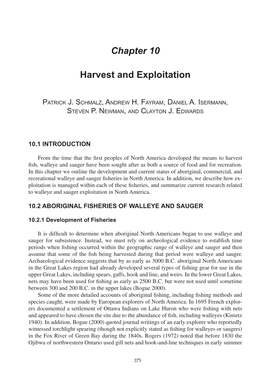 Harvest and Exploitation Chapter 10