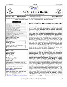 The Sikh Bulletin