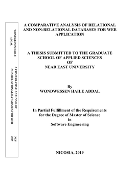 A Comparative Analysis of Relational and Non-Relational Databases for Web Application