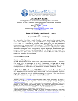 Columbia FDI Profiles