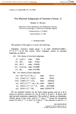 The Maximal Subgroups of Conway's Group