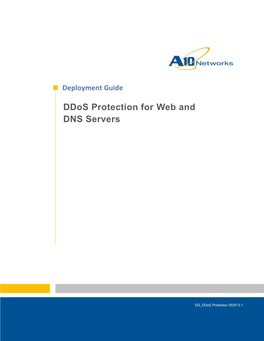 Deployment Guides Ddos Protection for Web and DNS Servers