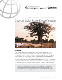 Djibouti: Solar Rural Electrification